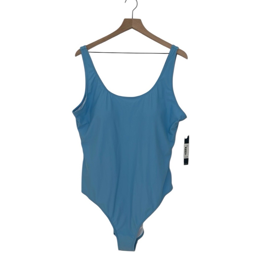 Nicole Miller Little Boy Blue One Piece Bathing Suit with Scoop Back Size: 3X
